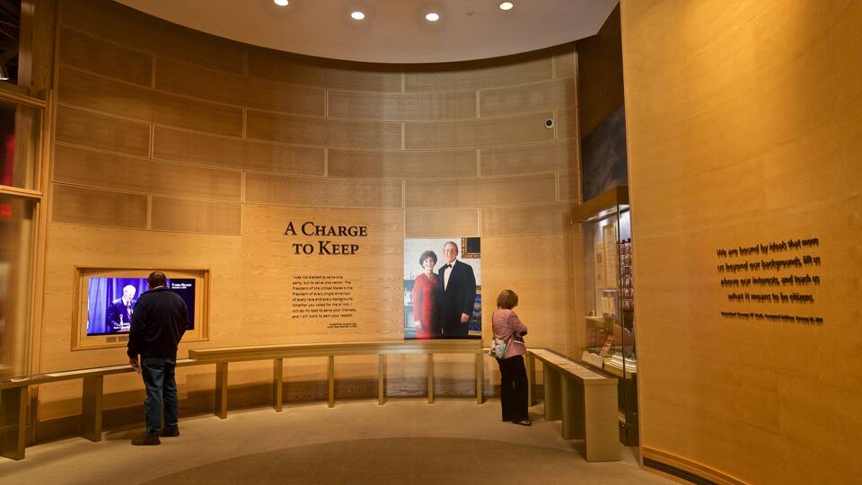 George W Bush Presidential Library and Museum which includes interior views as well as a couple