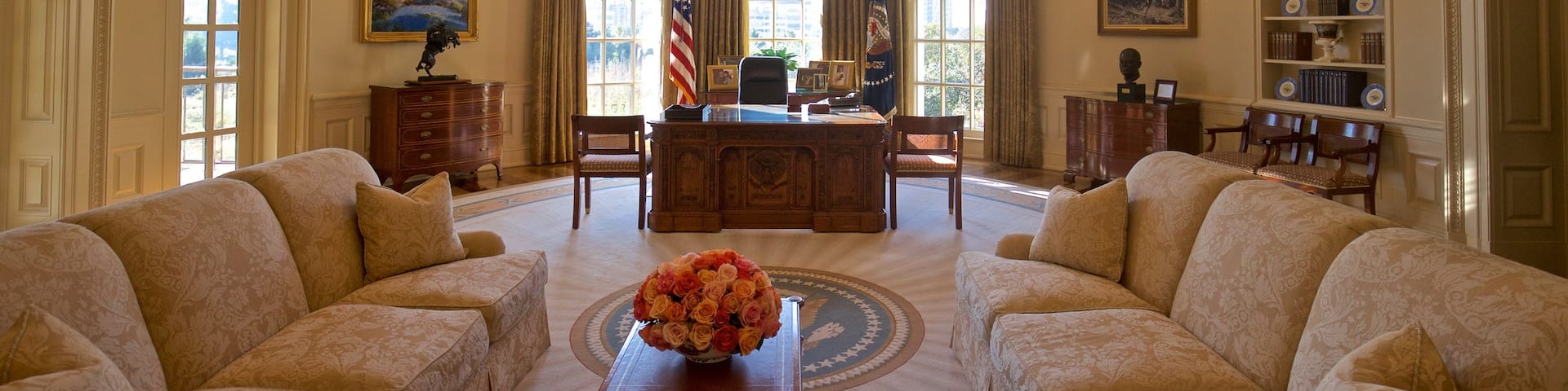 George W Bush Presidential Library and Museum which includes heritage elements, an administrative buidling and interior views
