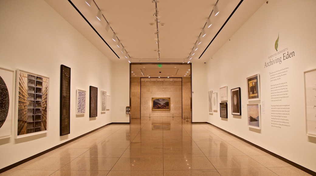 Amon Carter Museum which includes art and interior views