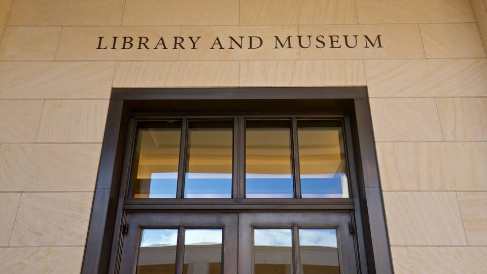 George W Bush Presidential Library and Museum showing signage