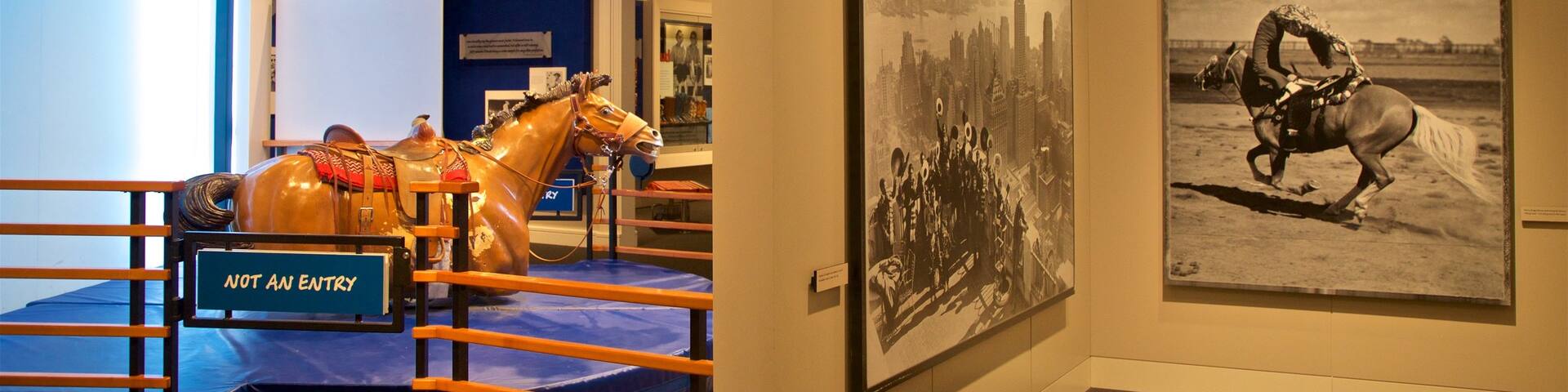 National Cowgirl Museum and Hall of Fame showing interior views