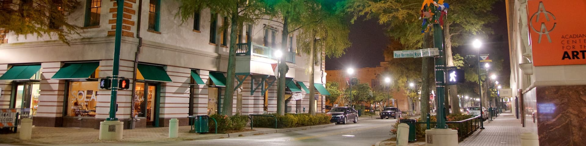 Lafayette which includes night scenes