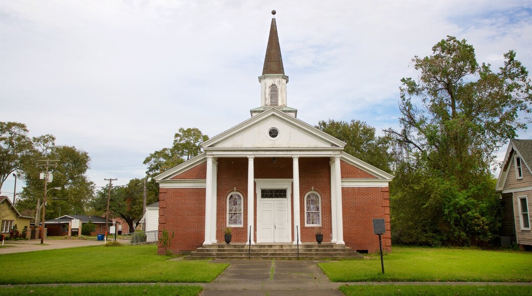 Lake Charles Historic District showing a church or cathedral