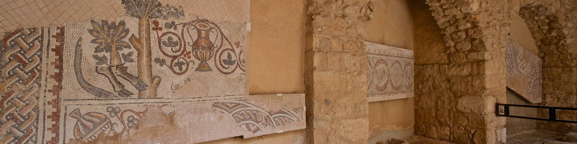 Madaba Archaeological Park featuring interior views and heritage elements