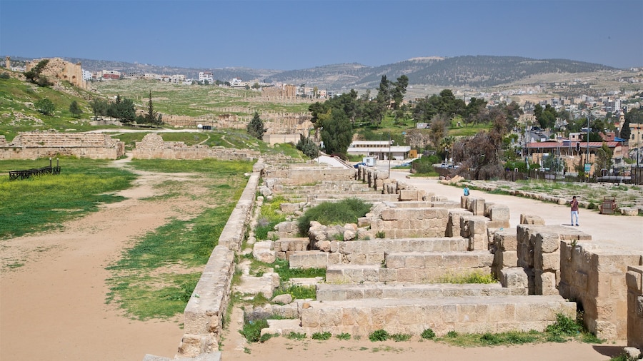 Hippodrome featuring a ruin, tranquil scenes and heritage architecture