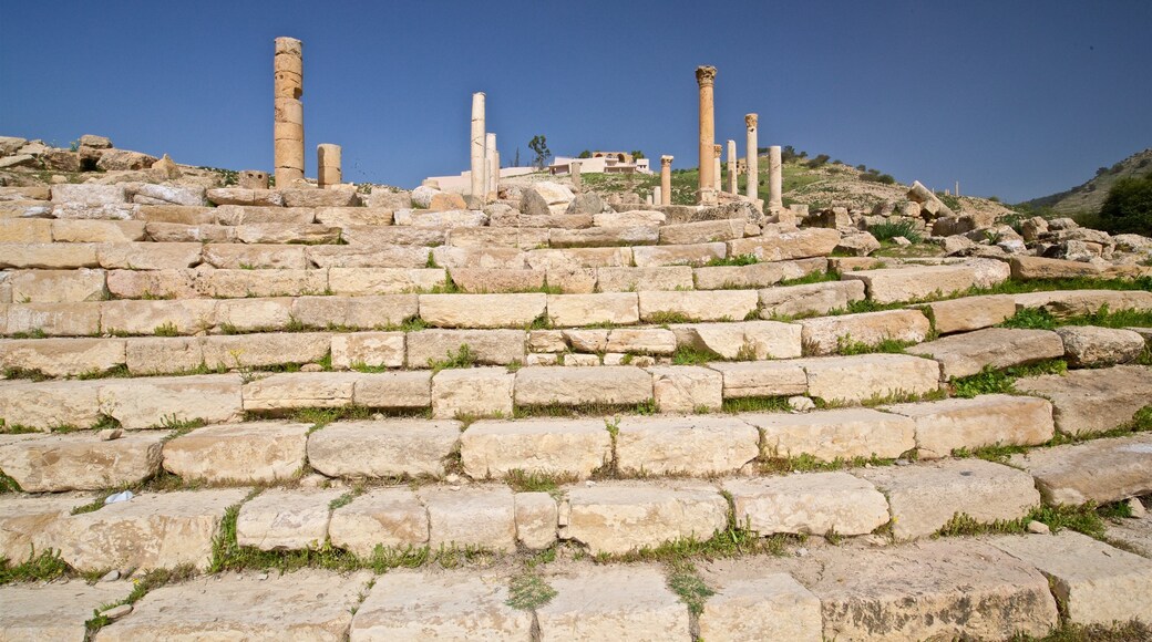 Pella Museum showing building ruins and heritage elements