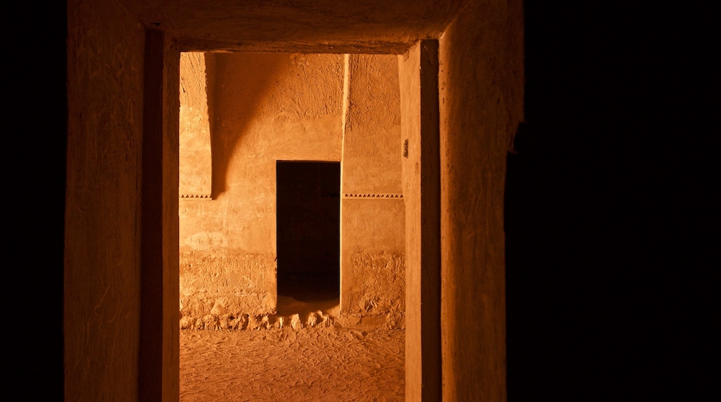 Qasr Kharana showing interior views and heritage elements