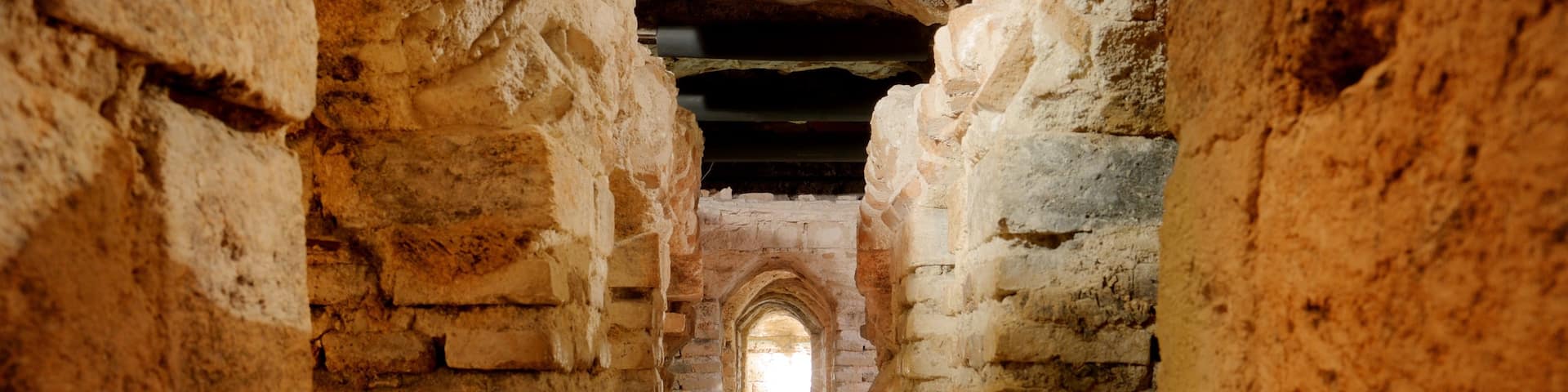 Ancient Bath House of Nazareth showing heritage elements, interior views and building ruins