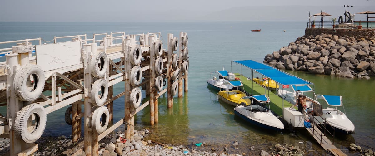 Tiberias Marina which includes general coastal views