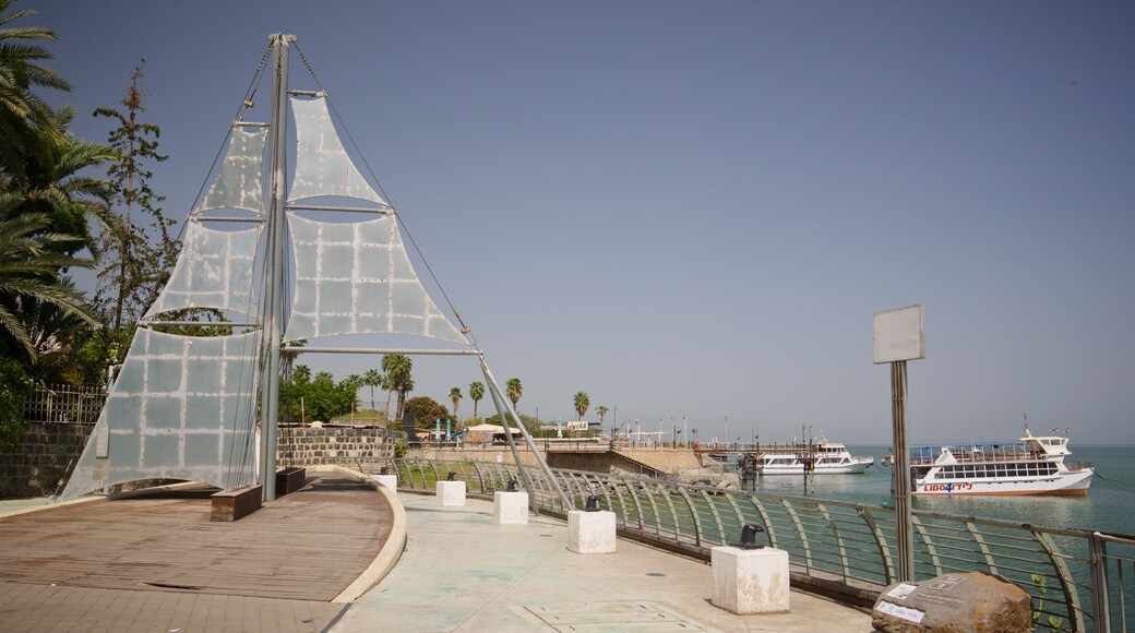 Tiberias Marina which includes a bay or harbor