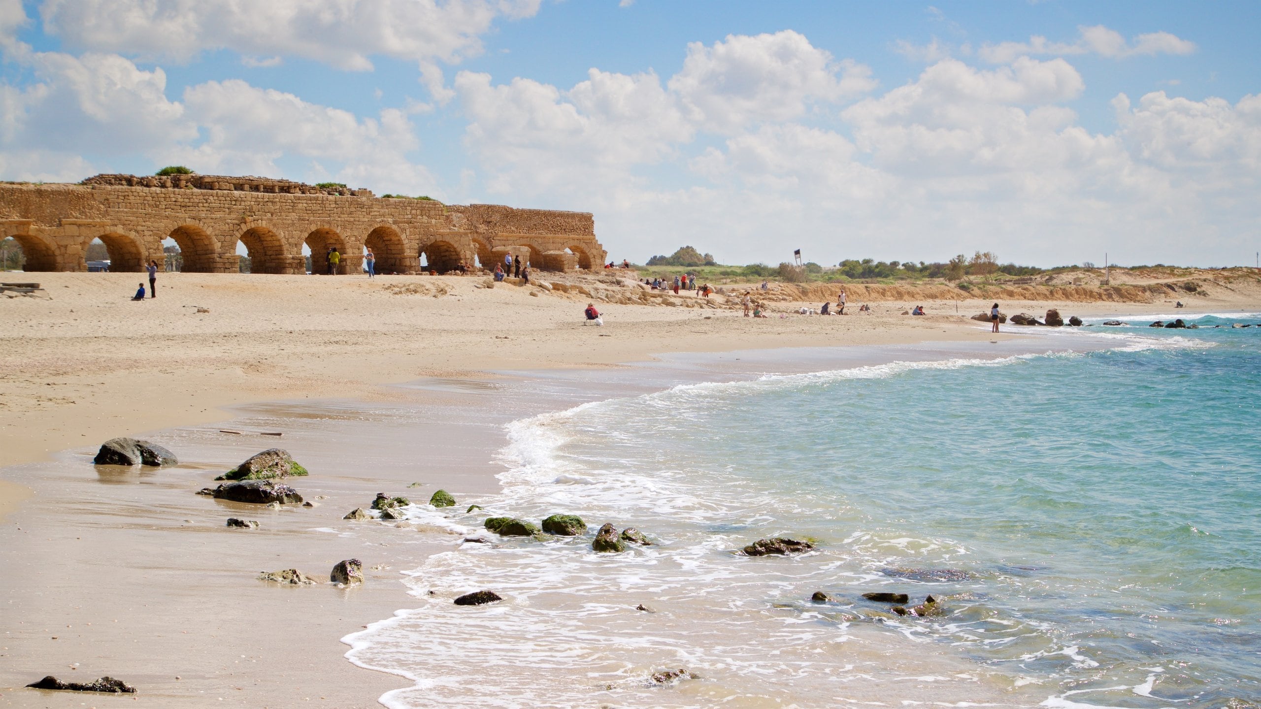 St Maarten and St Martin showing heritage elements, general coastal views and a beach