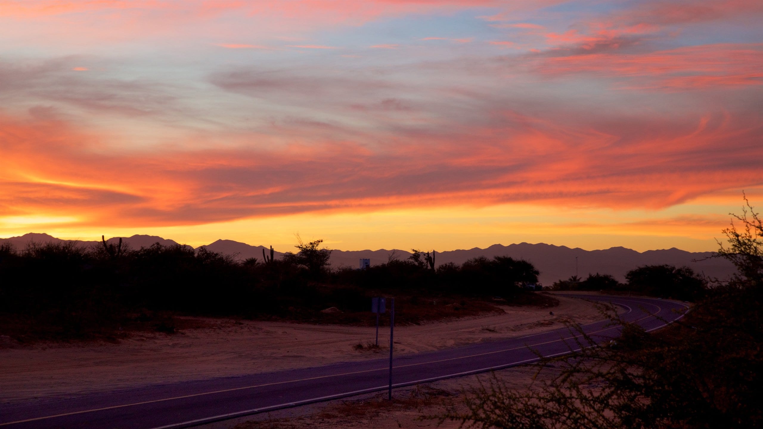 La Ribera which includes a sunset, desert views and landscape views