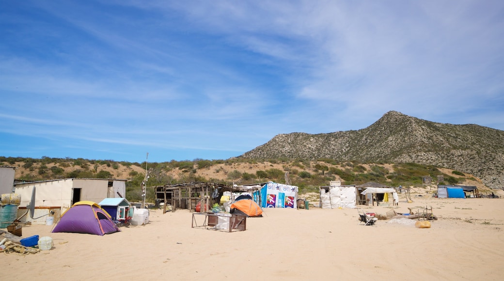 Los Frailes featuring a beach and a small town or village