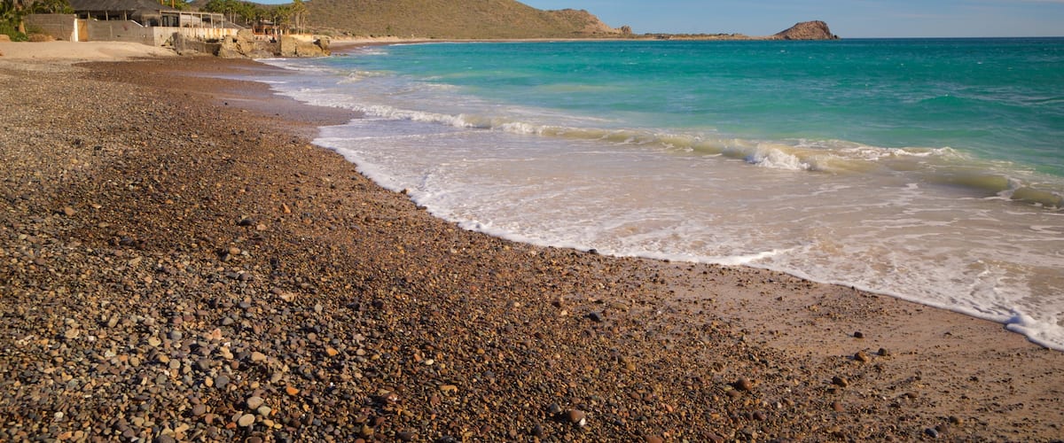 Cabo Pulmo showing a beach and general coastal views