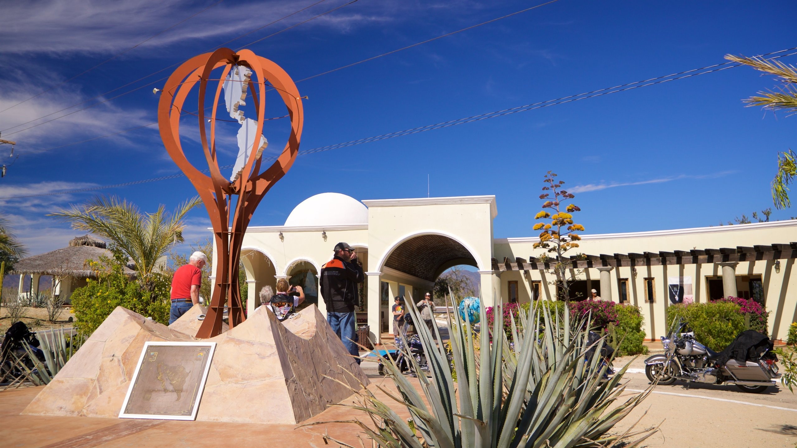 Tropic of Cancer Monument showing outdoor art