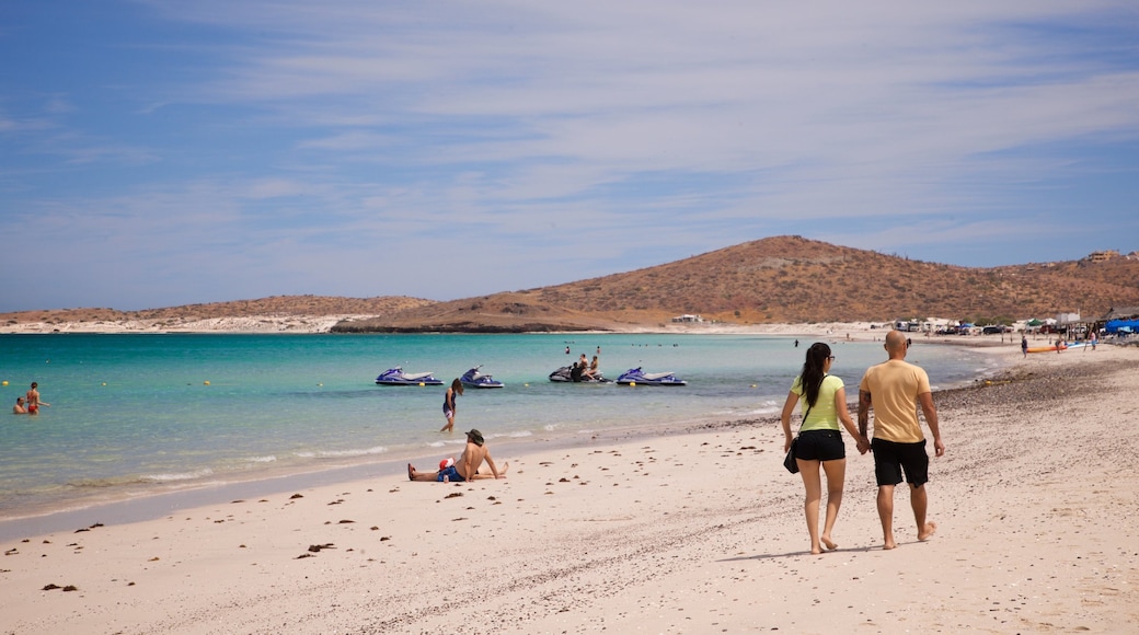 El Tecolote Beach featuring a beach and general coastal views as well as a couple