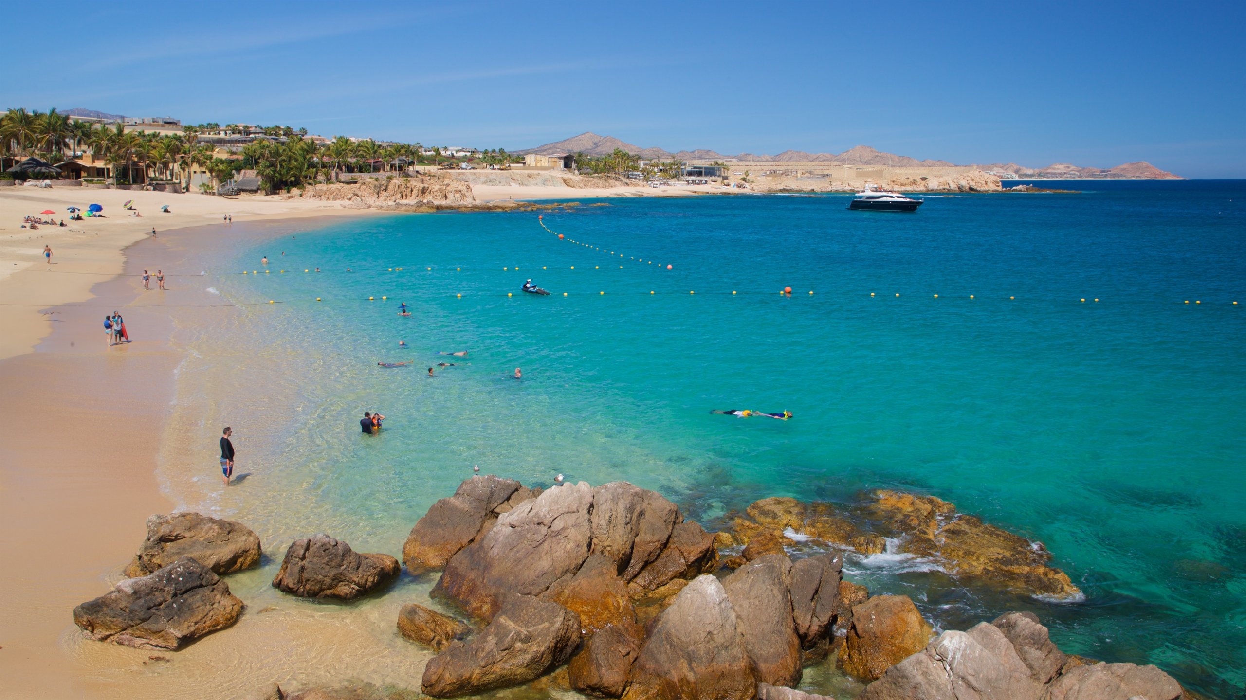 Chileno Beach showing a beach, general coastal views and landscape views