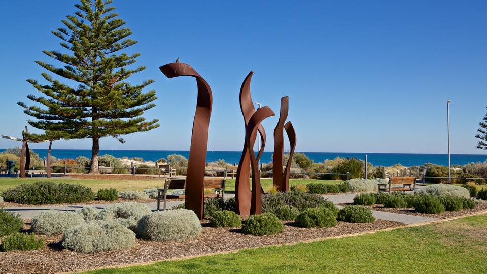West Beach which includes a park and outdoor art