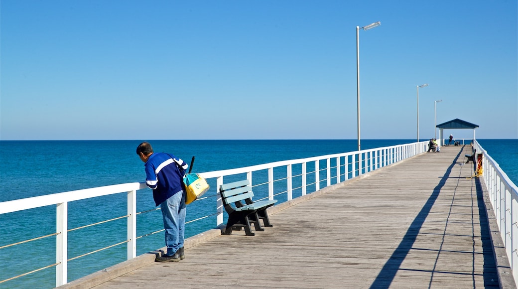 Grange Beach featuring general coastal views as well as an individual male