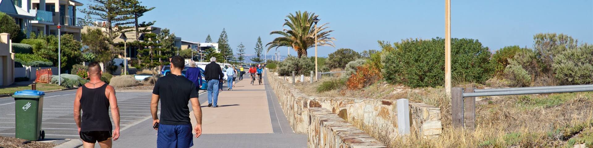 Grange Beach featuring hiking or walking as well as a couple
