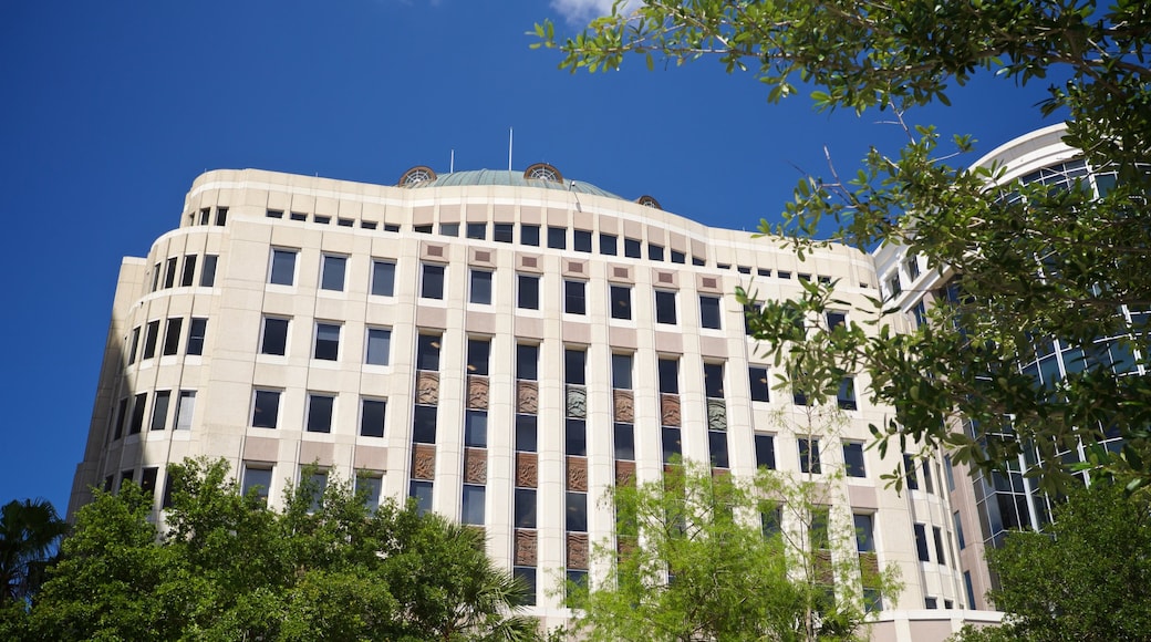 Orlando City Hall which includes an administrative buidling and modern architecture