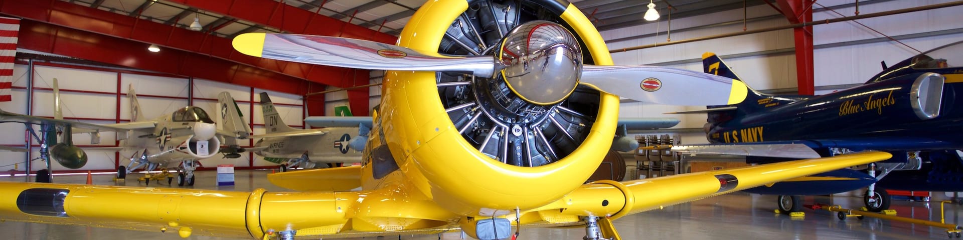 Valiant Air Command Warbird Museum showing interior views
