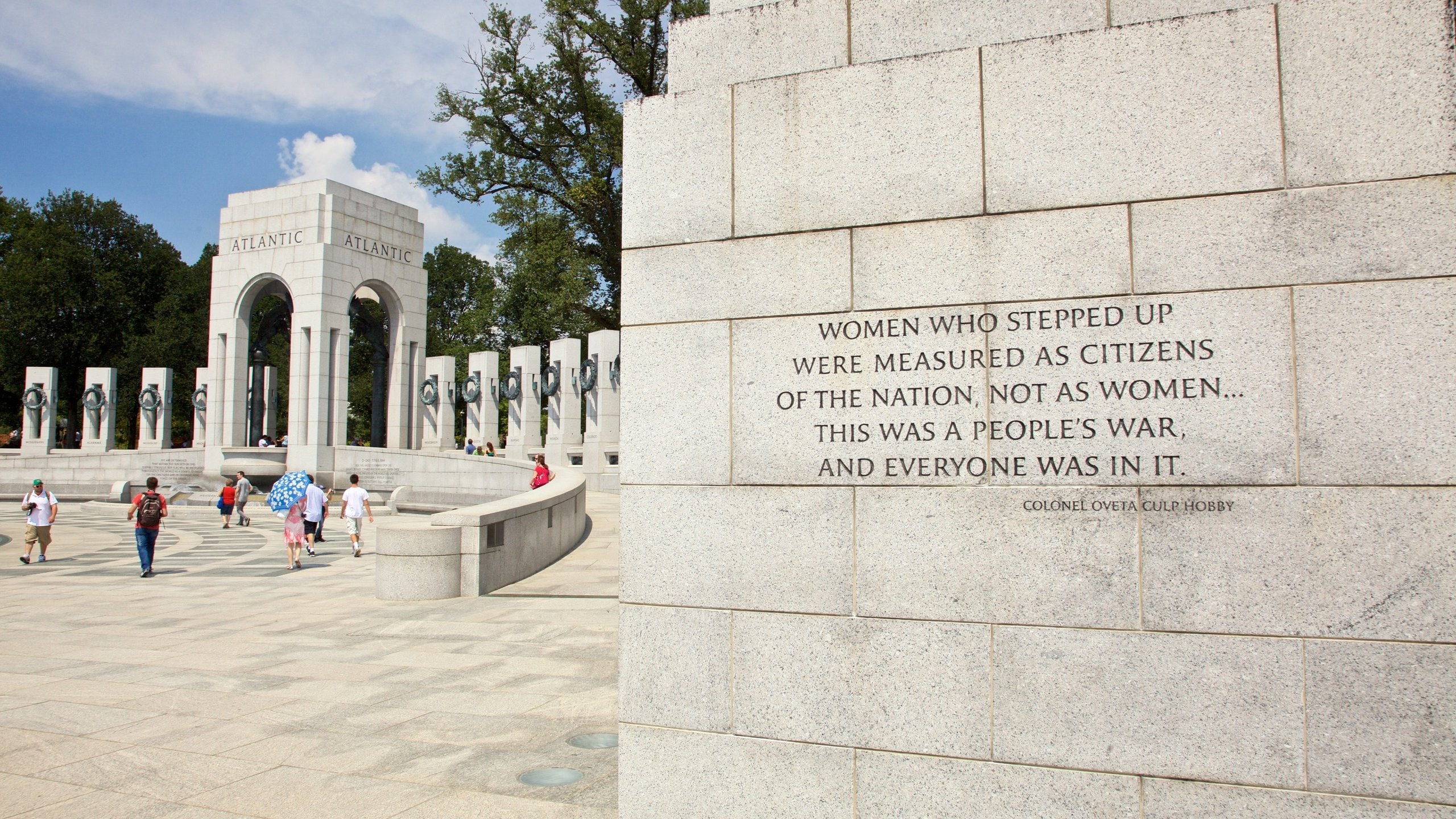 第二次世界大戦記念碑 (ノースウェスト) - ツアーと