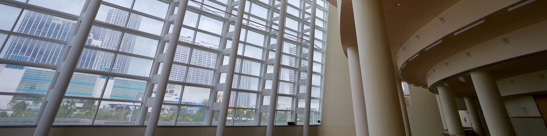 Adrienne Arsht Center for the Performing Arts of Miami-Dade County featuring interior views