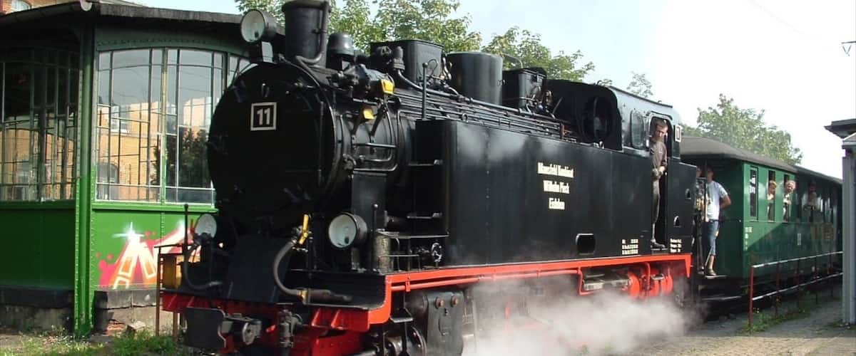 Radebeul que inclui itens de ferrovia