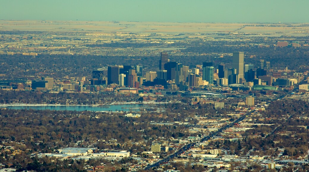 Golden showing a high-rise building and a city