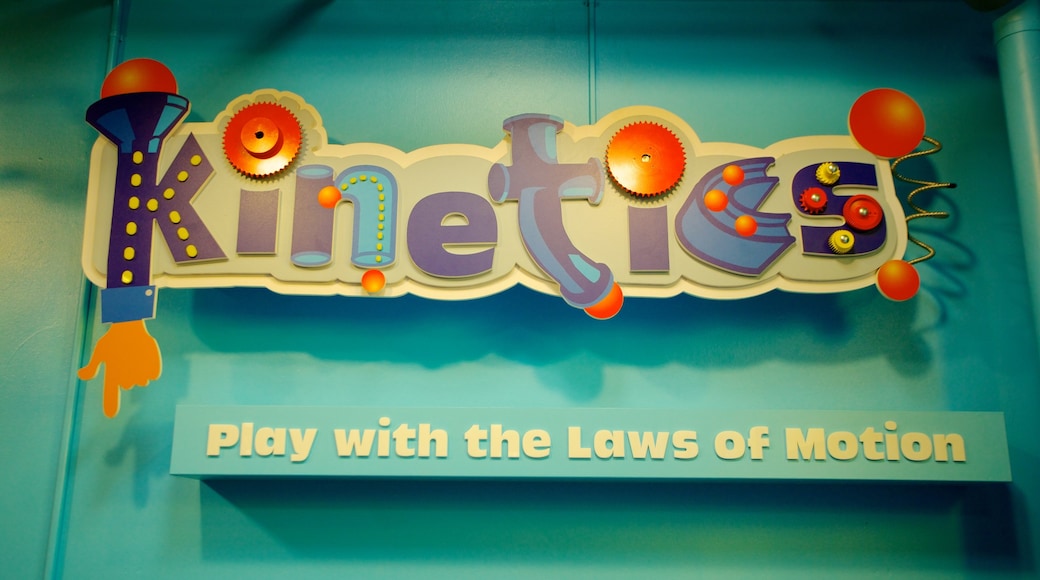 Children’s Museum Of Denver featuring signage and interior views