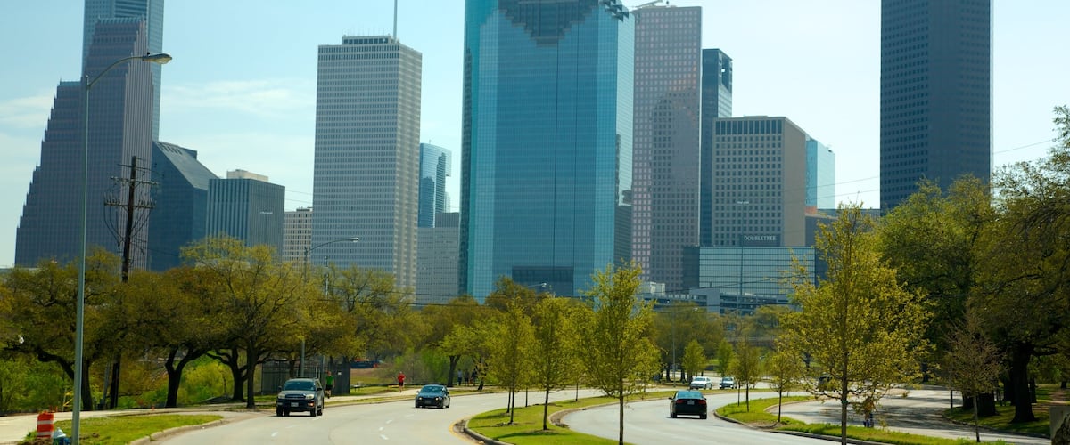 Houston featuring a city and a high rise building