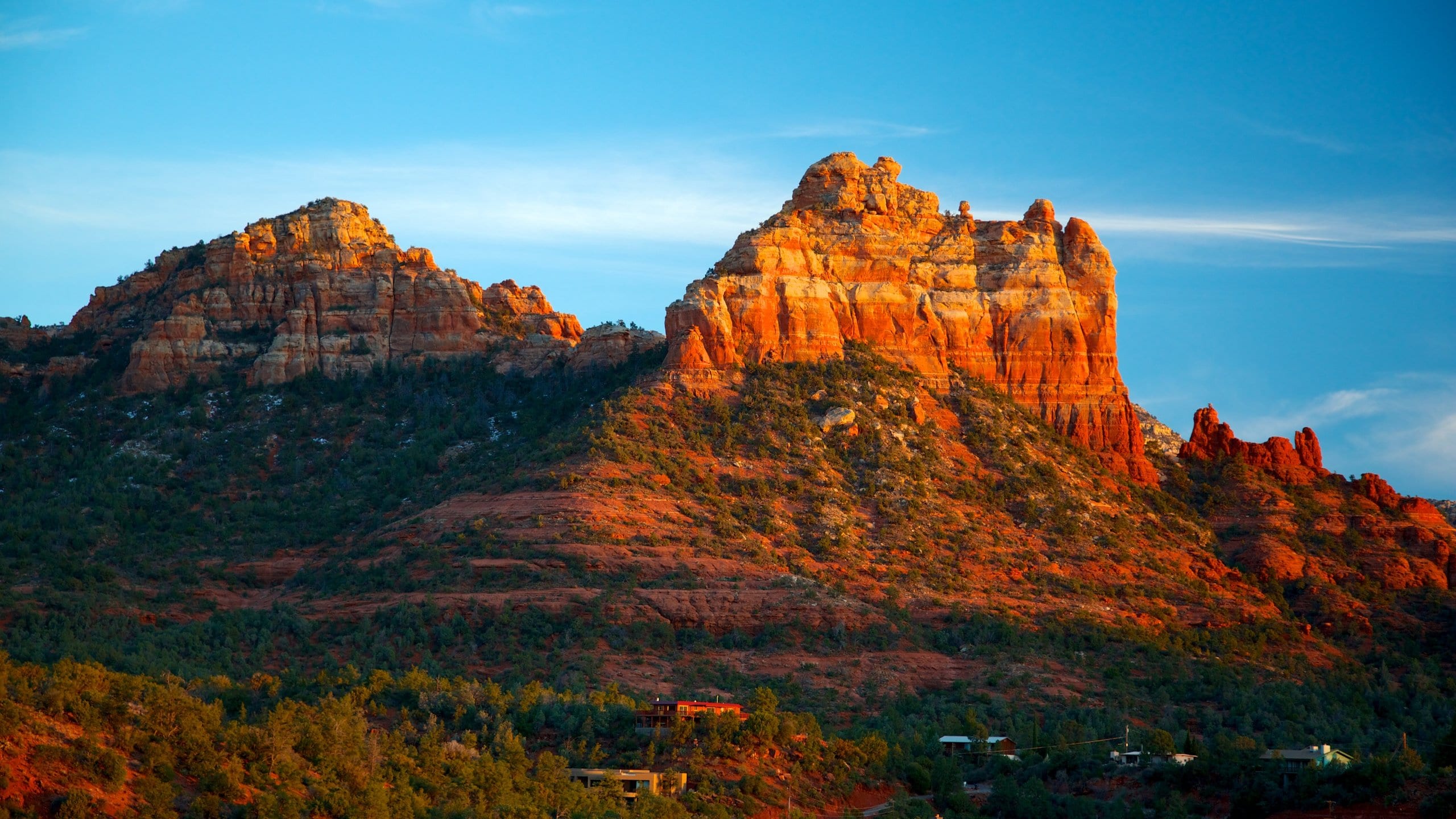 Sedona featuring a gorge or canyon, mountains and landscape views