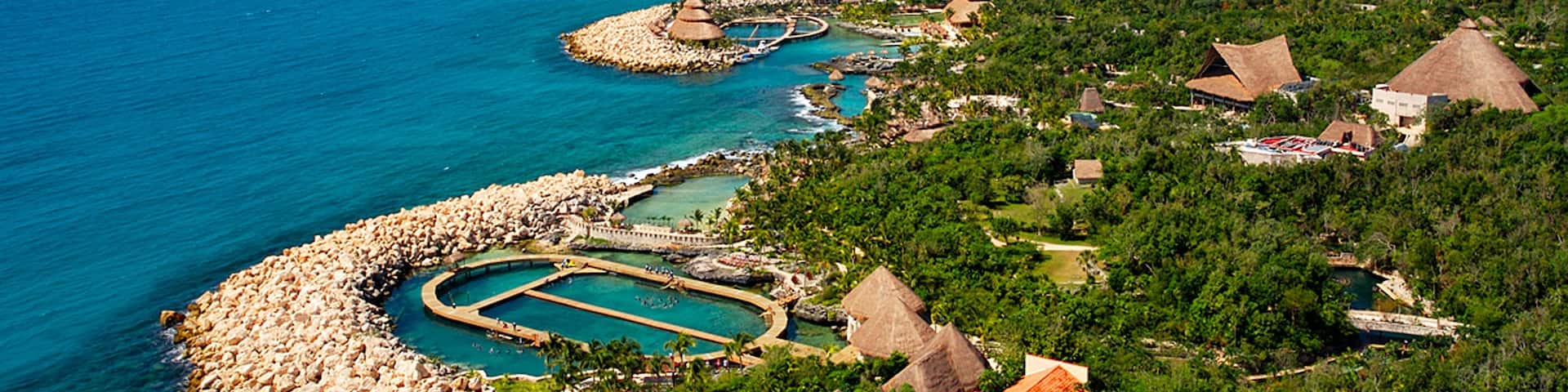Xcaret Eco Theme Park featuring general coastal views, a luxury hotel or resort and a coastal town