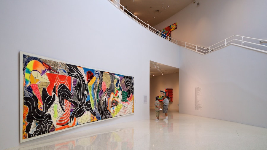 Interior view of NSU Art Museum Fort Lauderdale showcasing contemporary art exhibits.