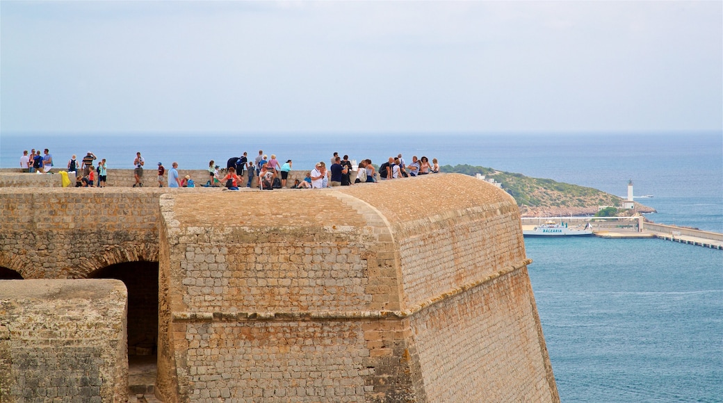 Dalt Vila showing heritage elements, general coastal views and views