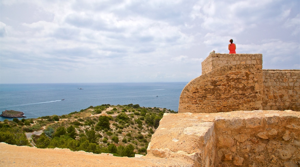 Dalt Vila featuring heritage elements, general coastal views and views