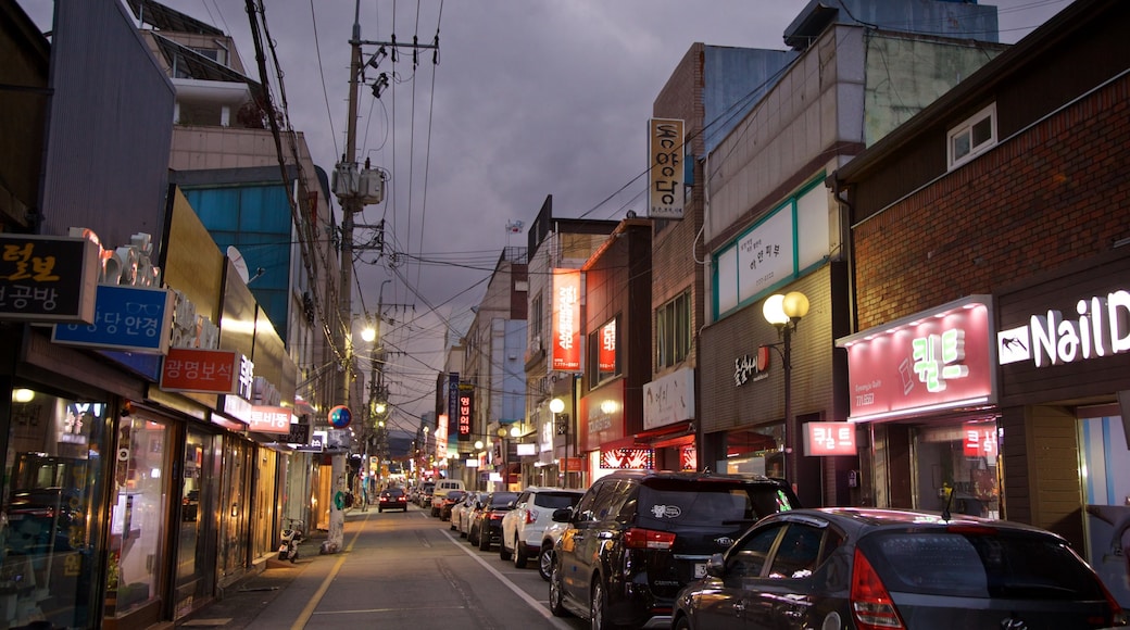 Gyeongju featuring night scenes