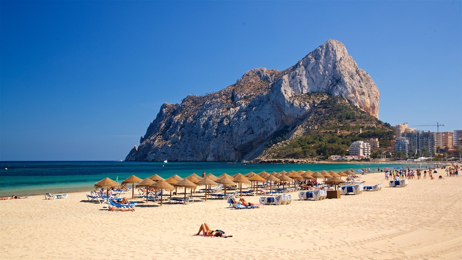 La Fossa Beach which includes general coastal views, a sandy beach and mountains
