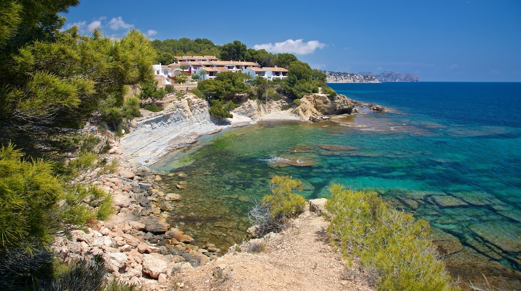 Benissa Coast featuring rocky coastline and general coastal views