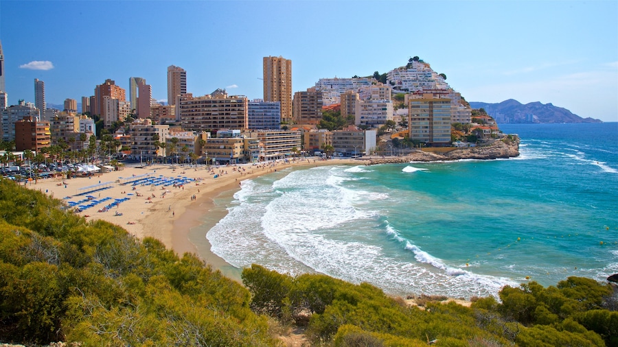 La Cala Beach which includes general coastal views and a coastal town