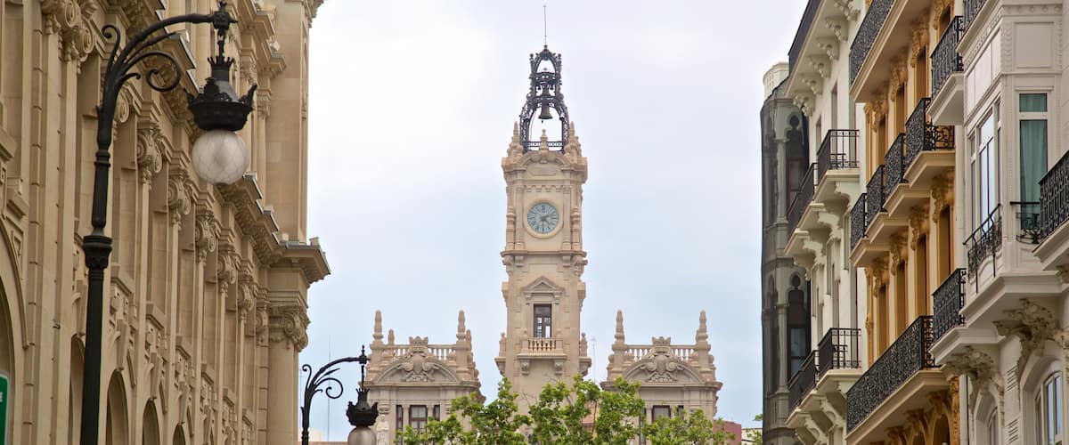Plaza del Ayuntamiento which includes heritage architecture