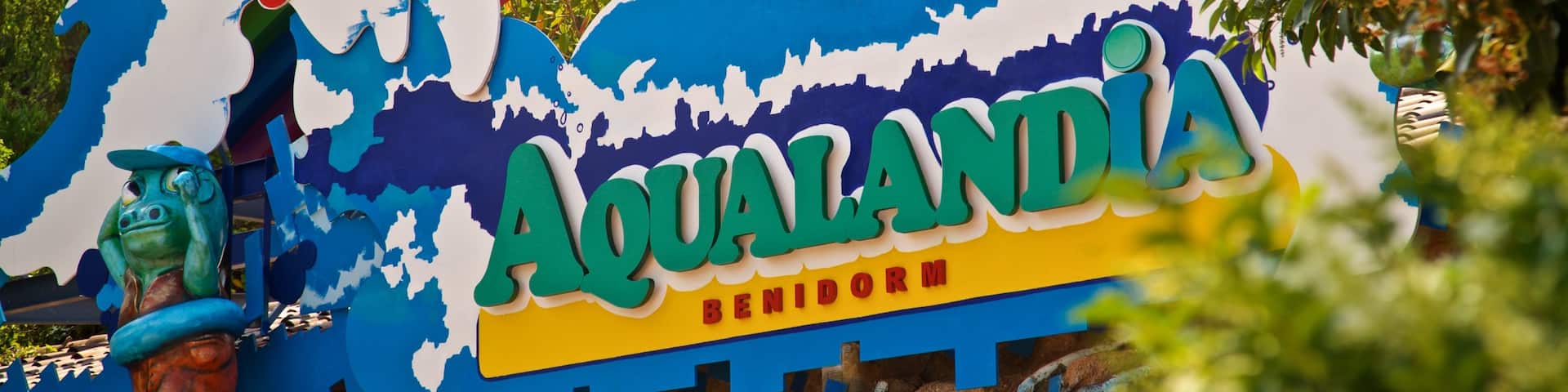 Aqualandia which includes signage