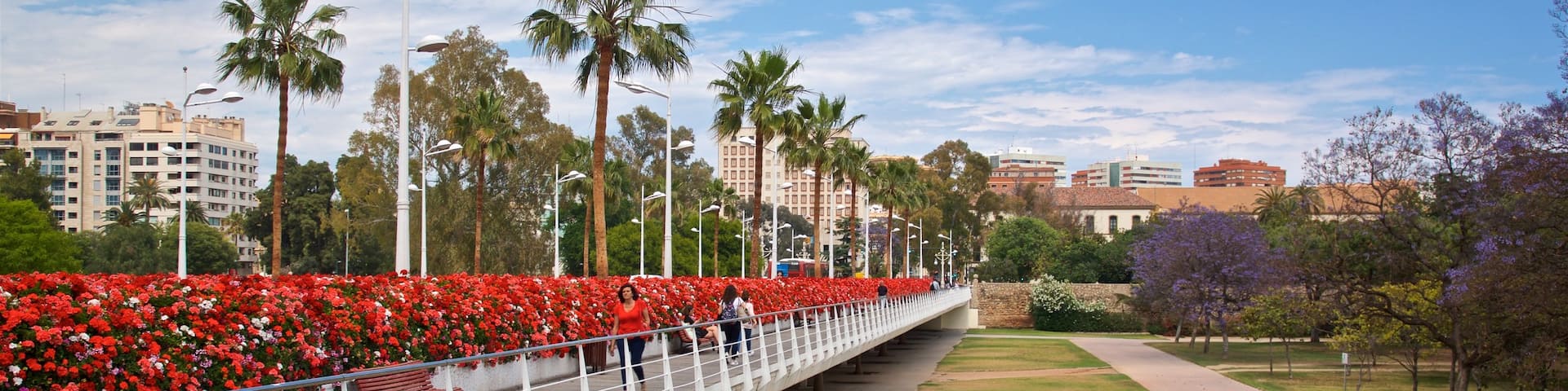 Flower Bridge which includes flowers, a bridge and a garden