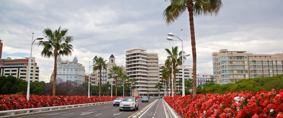 Flower Bridge featuring flowers and a park