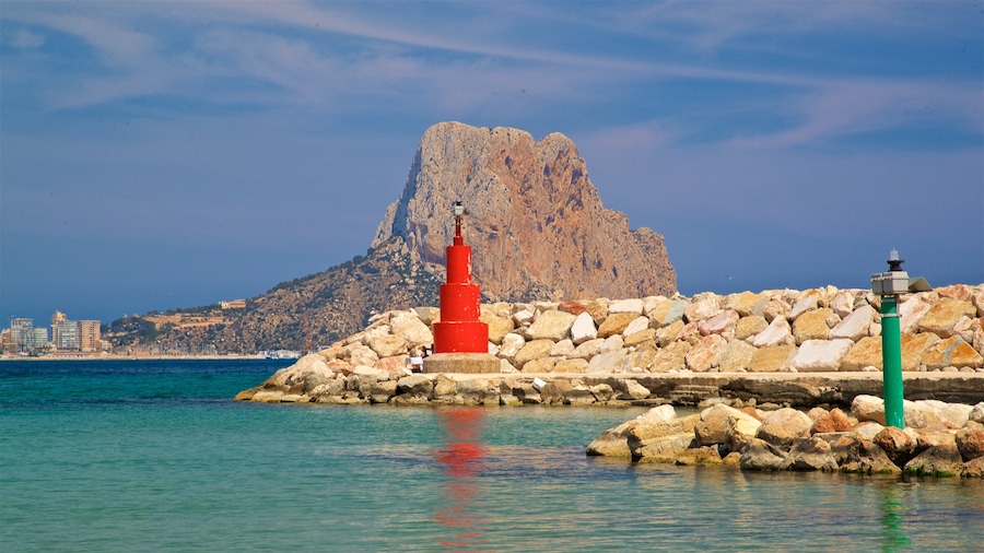 Puerto Blanco Beach featuring general coastal views, mountains and a lighthouse