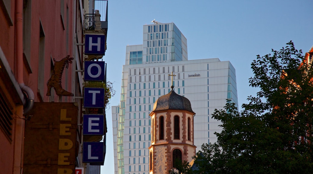 Altstadt showing a city and signage