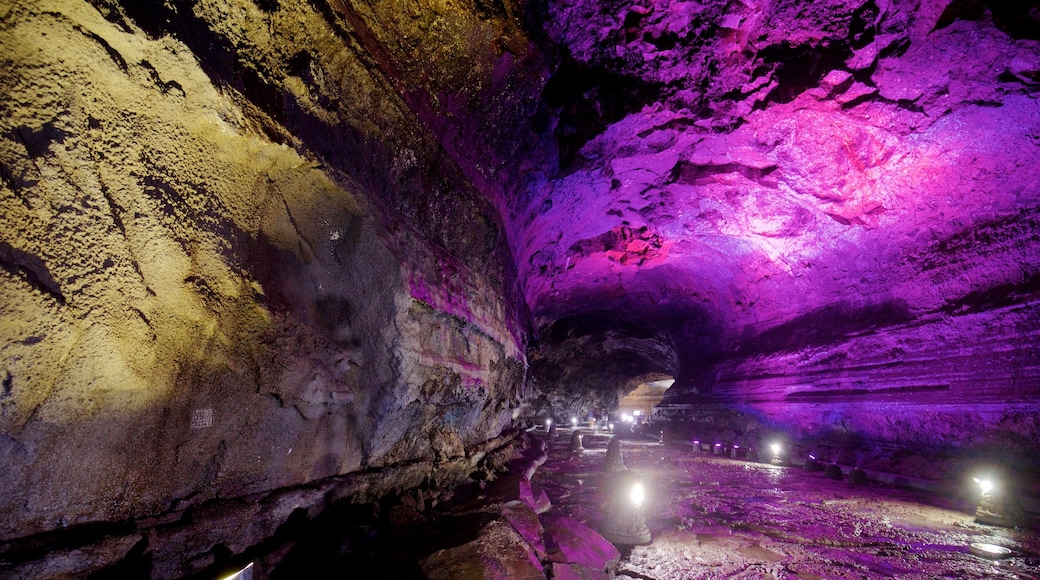 Manjanggul Lava-tube Cave featuring caves