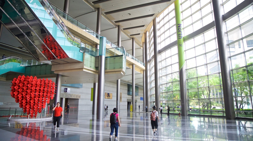 COEX Convention and Exhibition Center featuring art and interior views