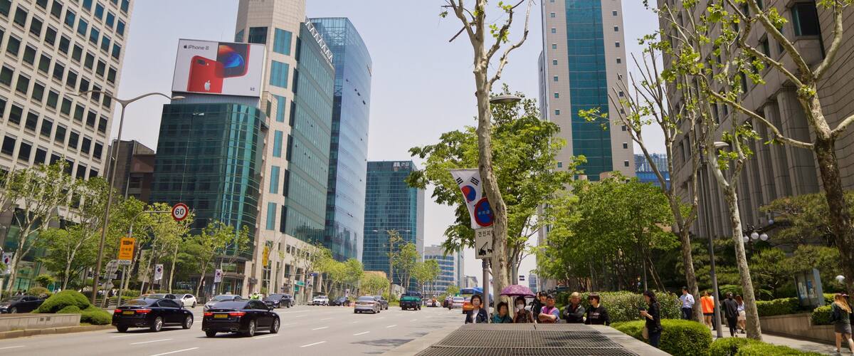 Yeoksam showing a city